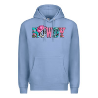 Colony Blue valentines day howdy and heart gift Premium Hoodie - AdoDesignShop