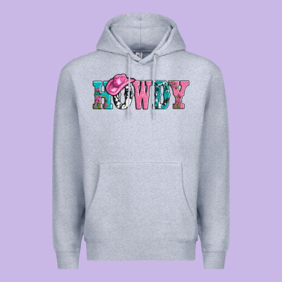 Valentines Day Howdy And Heart Gift Premium Hoodie Designed By Adodesignshop