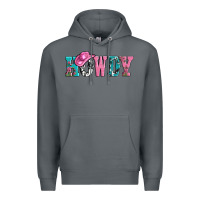 Rock valentines day howdy and heart gift Premium Hoodie - AdoDesignShop