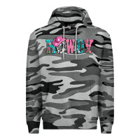 Slate Camo valentines day howdy and heart gift Premium Hoodie - AdoDesignShop