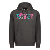 Smoke valentines day howdy and heart gift Premium Hoodie - AdoDesignShop