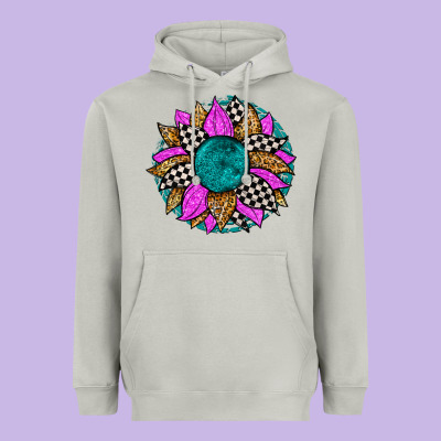 Race Sunflower Heavyweight Hoodie Designed By Zillion Design Studio