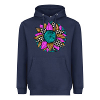 Navy race sunflower Heavyweight Hoodie - Zillion Design Studio