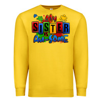 Lemon my sister is ausome autism Premium Sweatshirt - Zillion Design Studio