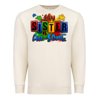 Sandshell my sister is ausome autism Premium Sweatshirt - Zillion Design Studio