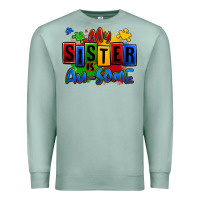 Seafoam my sister is ausome autism Premium Sweatshirt - Zillion Design Studio