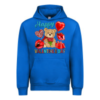Cobalt happy valentines day Urban Hoodie - NancyCooperArtShop