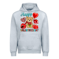 Heather Grey happy valentines day Urban Hoodie - NancyCooperArtShop