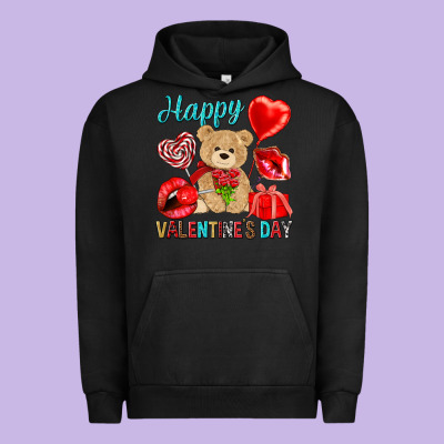 Happy Valentines Day Urban Hoodie Designed By Nancycooperartshop