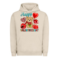 Pigment French Oak happy valentines day Urban Hoodie - NancyCooperArtShop