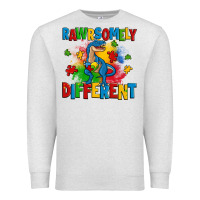 Oatmeal Heather rawrsomely different autism trex Premium Sweatshirt - Zillion Design Studio