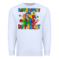 White rawrsomely different autism trex Premium Sweatshirt - Zillion Design Studio