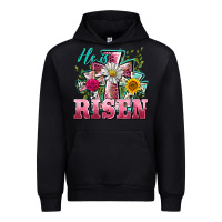 Black he is risen cross easter Urban Hoodie - BarkalooDesign