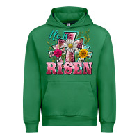 Emerald he is risen cross easter Urban Hoodie - BarkalooDesign