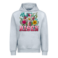 Heather Grey he is risen cross easter Urban Hoodie - BarkalooDesign