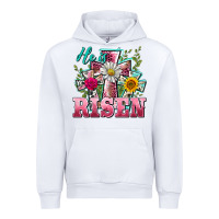 White he is risen cross easter Urban Hoodie - BarkalooDesign