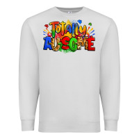 Dove Grey totally ausome autism Premium Sweatshirt - Zillion Design Studio