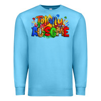 Ocean Blue totally ausome autism Premium Sweatshirt - Zillion Design Studio