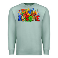 Seafoam totally ausome autism Premium Sweatshirt - Zillion Design Studio