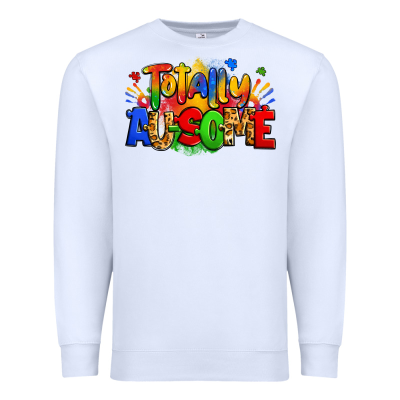 Totally Ausome Autism Premium Sweatshirt by Zillion Design Studio | Teevron