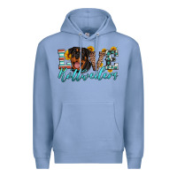 Colony Blue love rottweilers Premium Hoodie - Artiststas