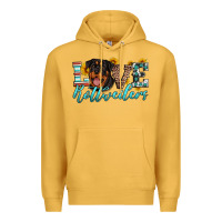 Mustard love rottweilers Premium Hoodie - Artiststas
