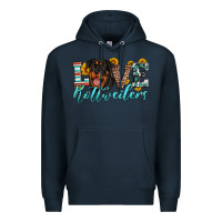 Navy love rottweilers Premium Hoodie - Artiststas