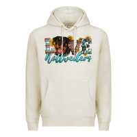 Oatmeal Heather love rottweilers Premium Hoodie - Artiststas