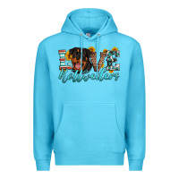 Ocean Blue love rottweilers Premium Hoodie - Artiststas