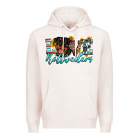 Pale Pink love rottweilers Premium Hoodie - Artiststas