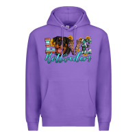 Purple love rottweilers Premium Hoodie - Artiststas