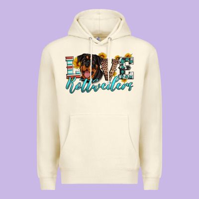 Love Rottweilers Premium Hoodie Designed By Artiststas