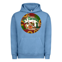 Pigment Pebble Blue it's Christmas y'all reindeer Christmas Urban Hoodie - Jasminsmagicworld