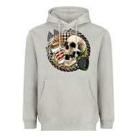Moon Dust race skull Heavyweight Hoodie - Zillion Design Studio