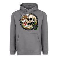 Storm race skull Heavyweight Hoodie - Zillion Design Studio