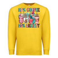 Lemon 50 coffee 50 anxiety coffee cups Premium Sweatshirt - Zillion Design Studio