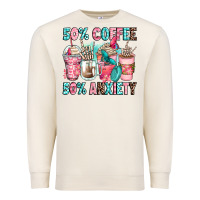Sandshell 50 coffee 50 anxiety coffee cups Premium Sweatshirt - Zillion Design Studio
