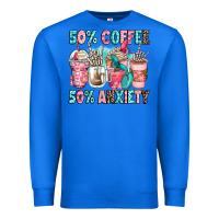 True Royal 50 coffee 50 anxiety coffee cups Premium Sweatshirt - Zillion Design Studio