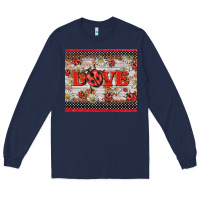 Navy love ladybug Long Sleeve Tee - BarkalooDesign