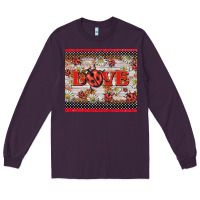 Plum love ladybug Long Sleeve Tee - BarkalooDesign