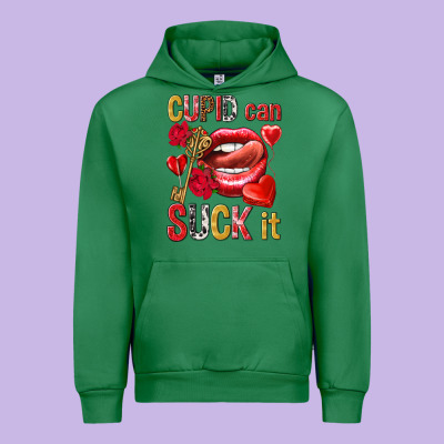 Cupid Can Suck It Urban Hoodie Designed By Nancycooperartshop