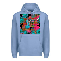 Colony Blue western rodeo seamless Premium Hoodie - Artiststas