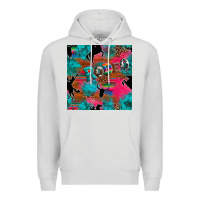 Dove Grey western rodeo seamless Premium Hoodie - Artiststas
