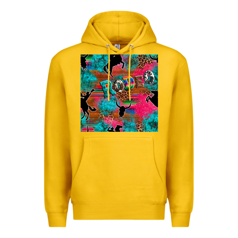 Western Rodeo Seamless Premium Hoodie by Artiststas | Teevron