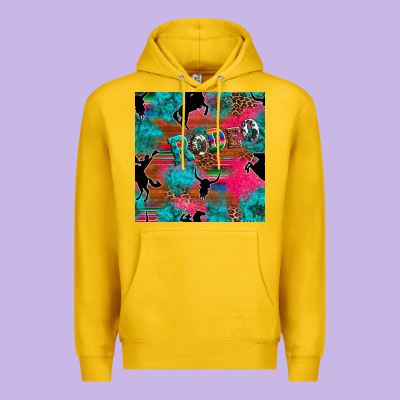 Western Rodeo Seamless Premium Hoodie Designed By Artiststas