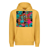Mustard western rodeo seamless Premium Hoodie - Artiststas