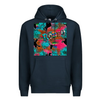 Navy western rodeo seamless Premium Hoodie - Artiststas