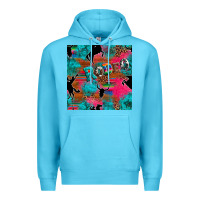 Ocean Blue western rodeo seamless Premium Hoodie - Artiststas