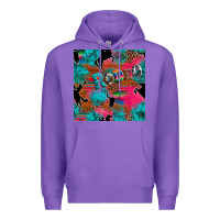 Purple western rodeo seamless Premium Hoodie - Artiststas