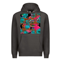 Smoke western rodeo seamless Premium Hoodie - Artiststas